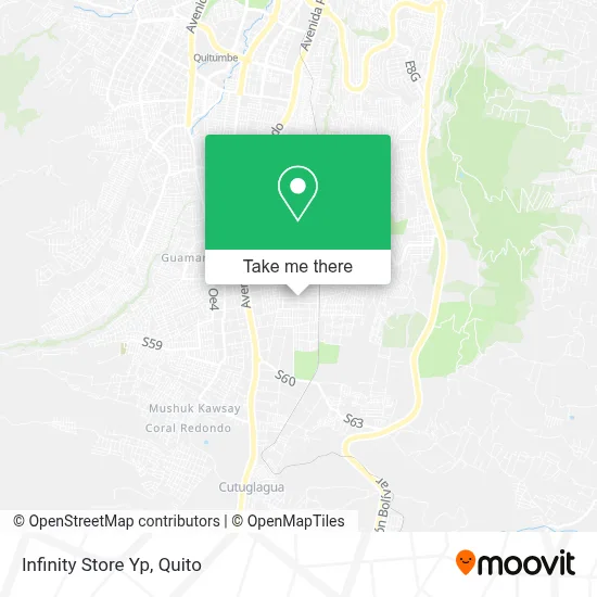 Infinity Store Yp map