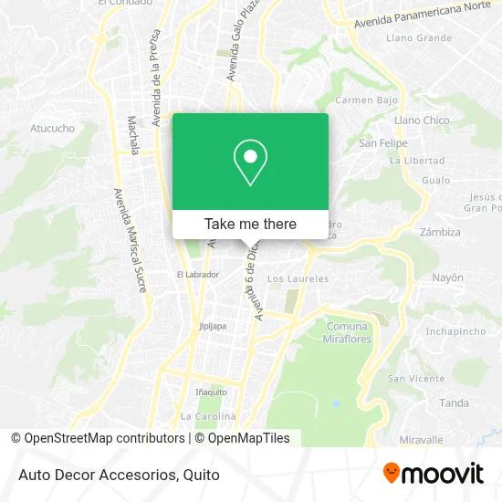 Auto Decor Accesorios map