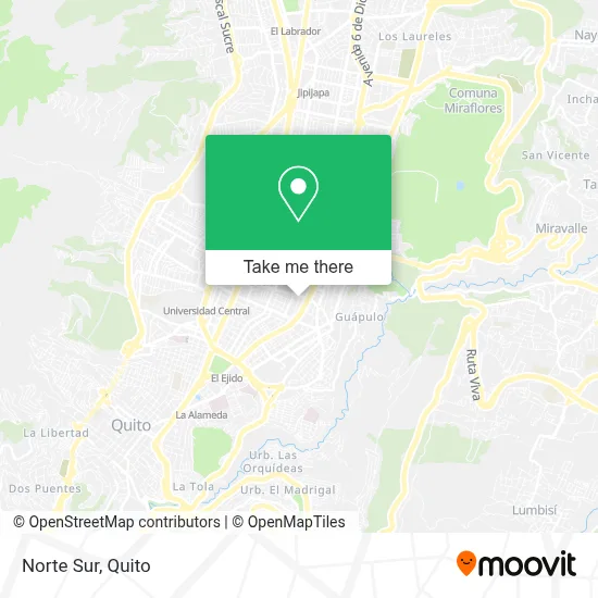 Norte Sur map
