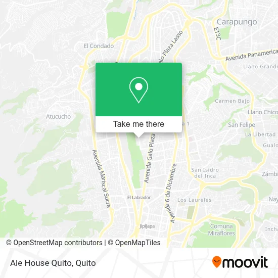 Ale House Quito map