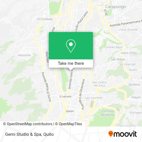 Gemi Studio & Spa map