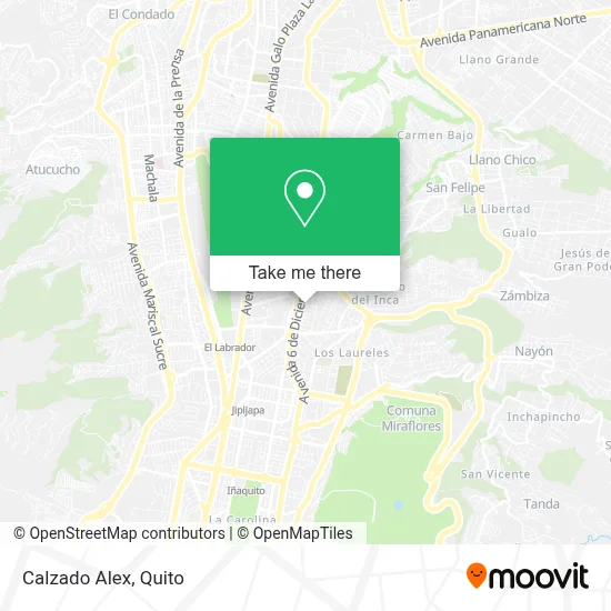 Calzado Alex map