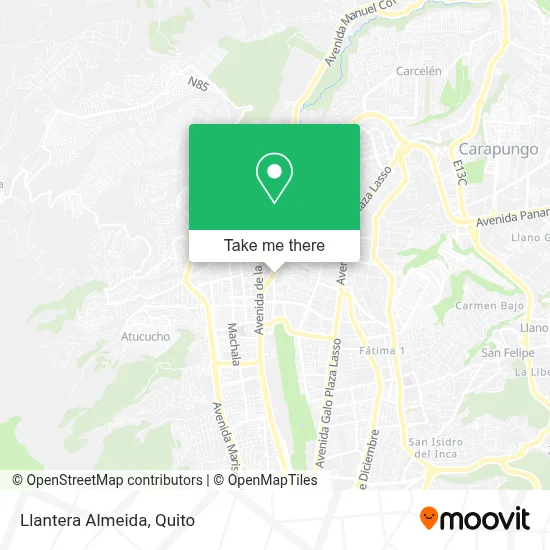 Llantera Almeida map