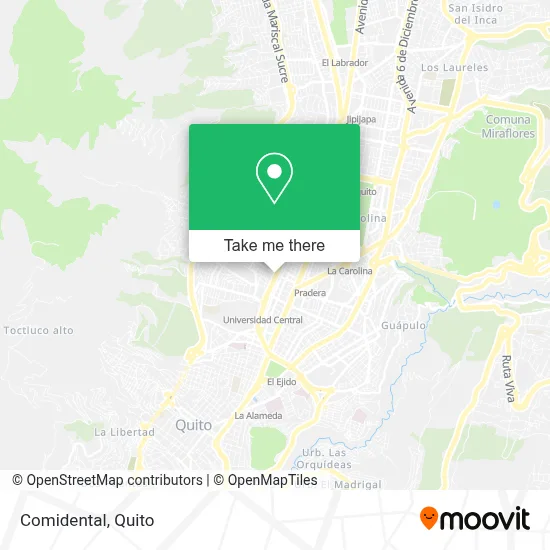 Comidental map