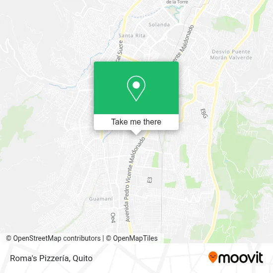 Roma's Pizzería map