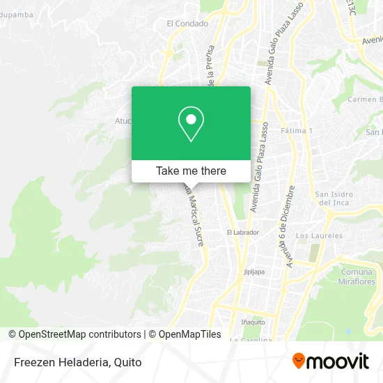 Freezen Heladeria map