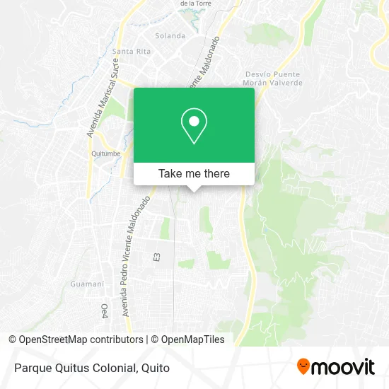 Parque Quitus Colonial map