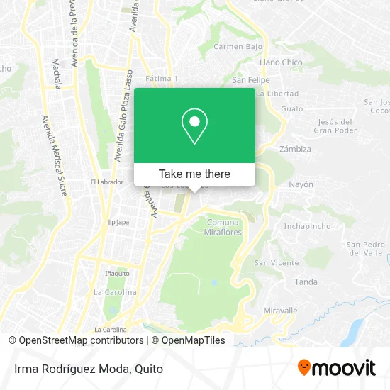 Irma Rodríguez Moda map