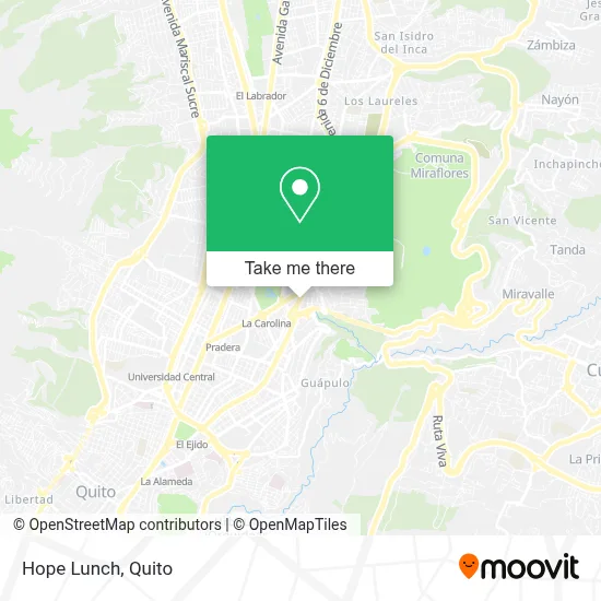 Hope Lunch map