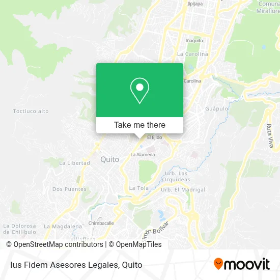 Ius Fidem Asesores Legales map