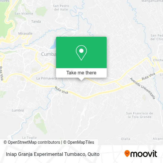 Iniap Granja Experimental Tumbaco map