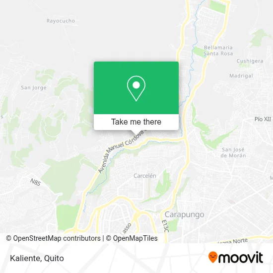 Kaliente map
