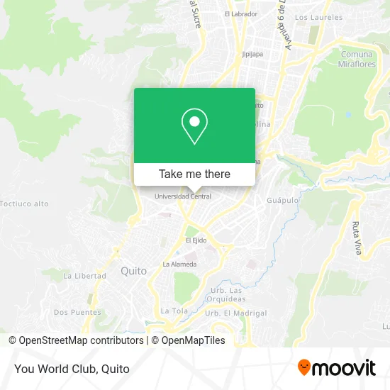 You World Club map