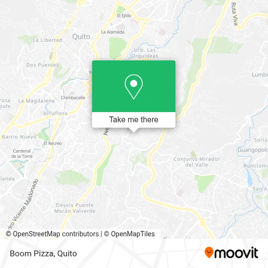 Boom Pizza map