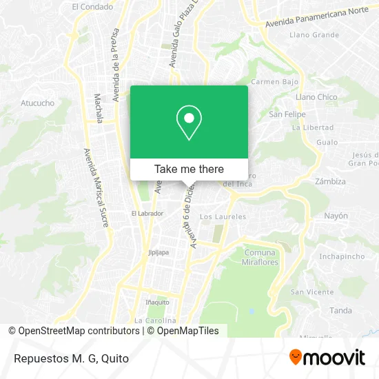 Repuestos M. G map