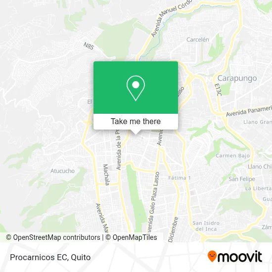 Procarnicos EC map
