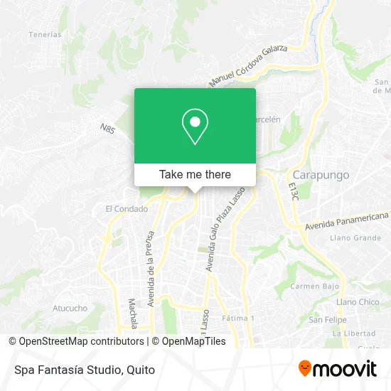 Spa Fantasía Studio map