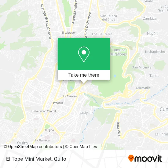 El Tope Mini Market map