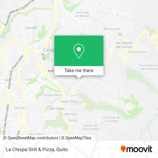 La Chispa Grill & Pizza map