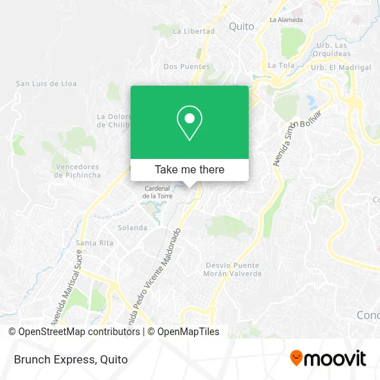 Brunch Express map