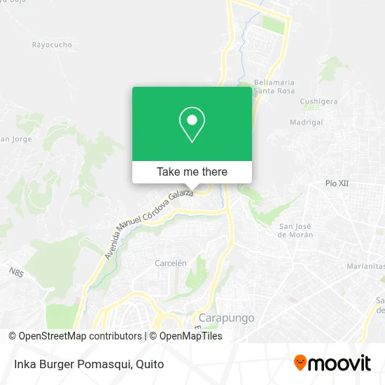 Inka Burger Pomasqui map