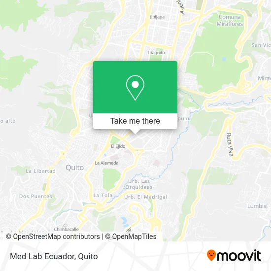 Med Lab Ecuador map