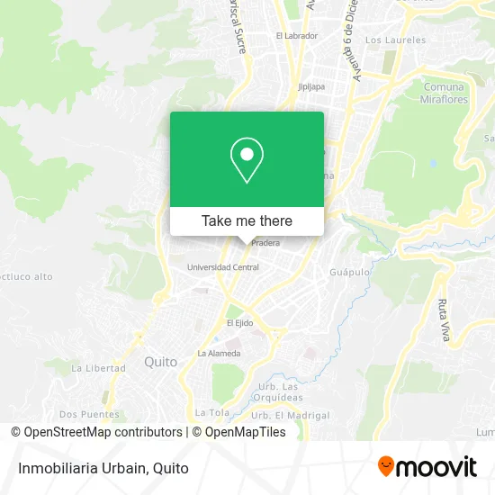 Inmobiliaria Urbain map
