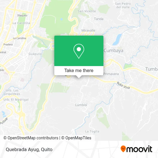 Quebrada Ayug map