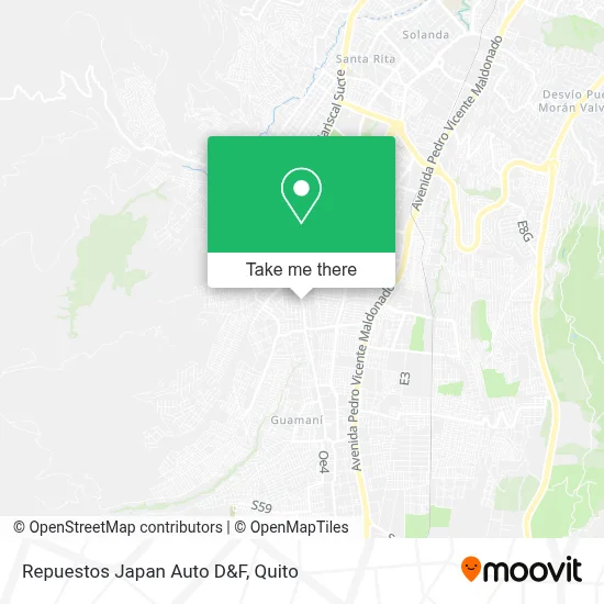 Repuestos Japan Auto D&F map