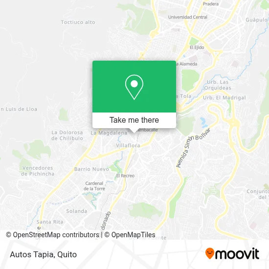 Autos Tapia map