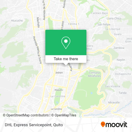 DHL Express Servicepoint map