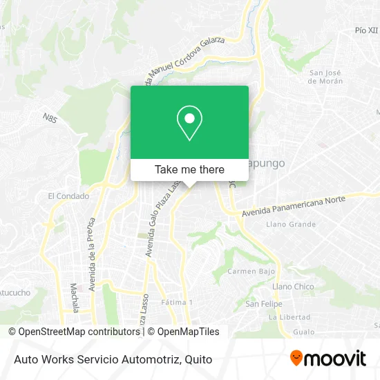 Auto Works Servicio Automotriz map