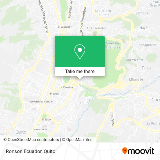 Ronson Ecuador map