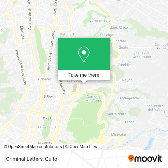 Criminal Letters map