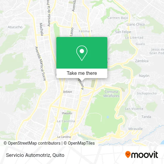 Servicio Automotriz map