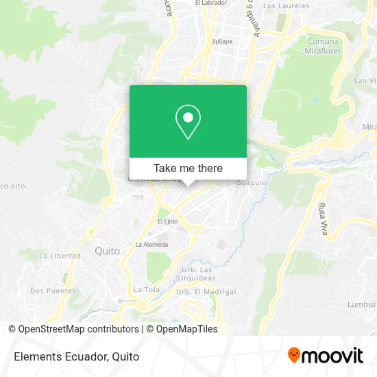 Elements Ecuador map