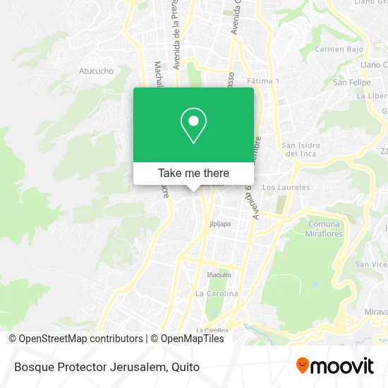 Bosque Protector Jerusalem map