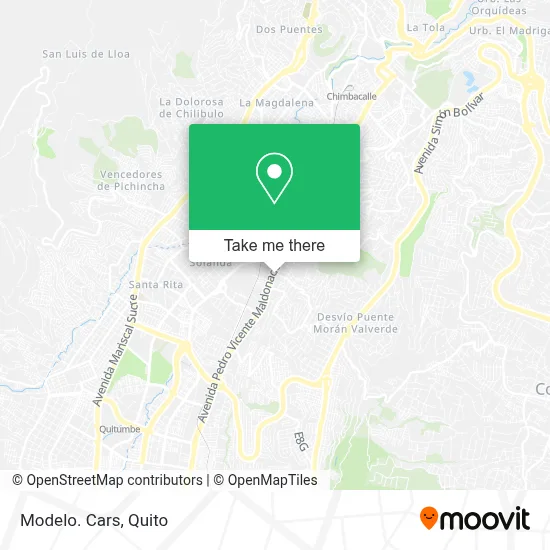 Modelo. Cars map