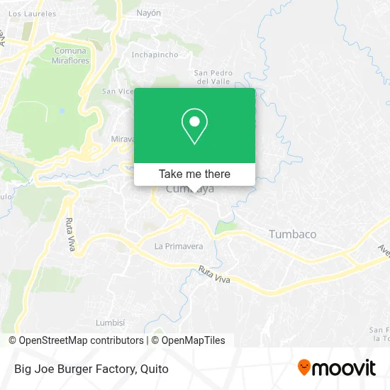 Big Joe Burger Factory map
