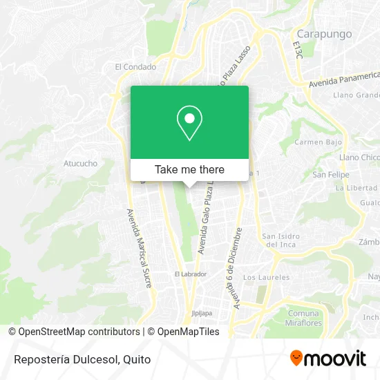 Repostería Dulcesol map
