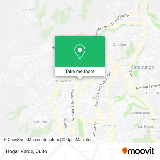 Hogar Verde map