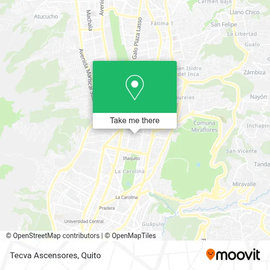 Tecva Ascensores map