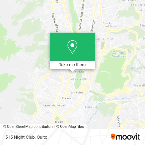 515 Night Club map