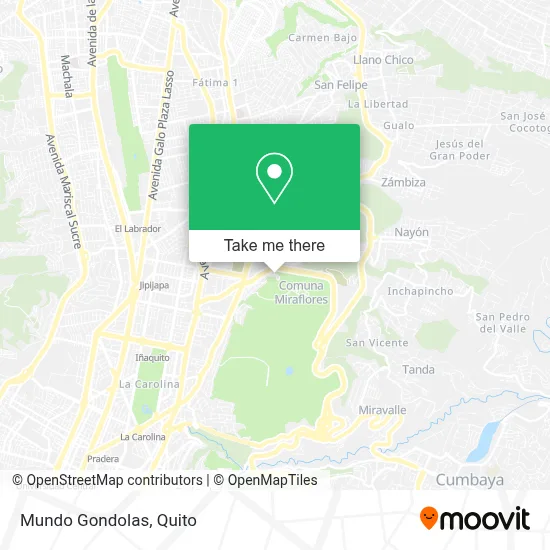 Mundo Gondolas map
