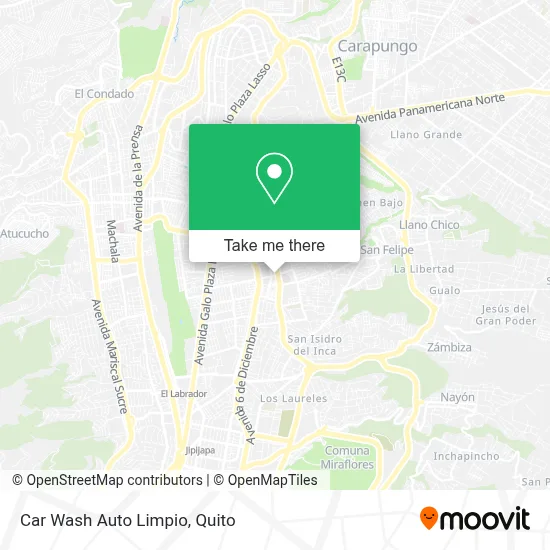 Car Wash Auto Limpio map