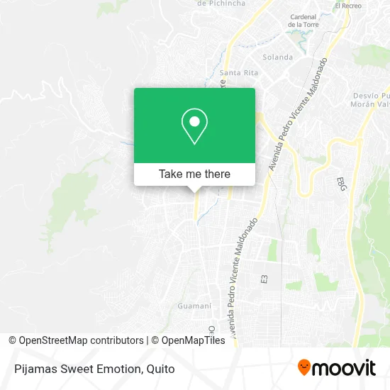 Pijamas Sweet Emotion map
