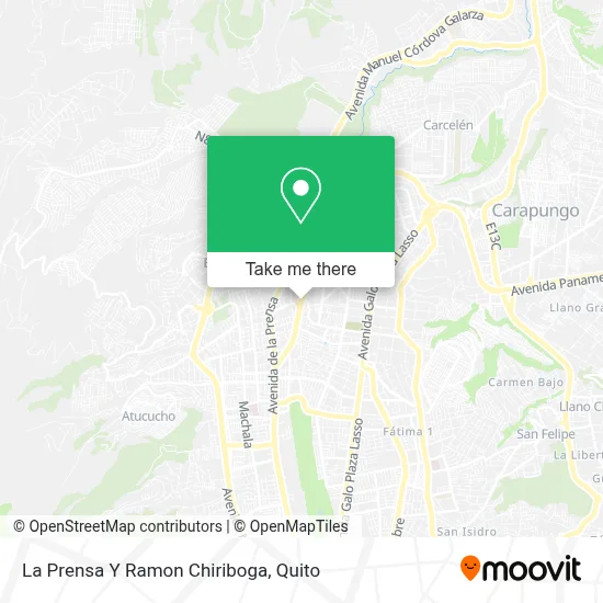 La Prensa Y Ramon Chiriboga map