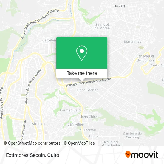 Extintores Secoin map