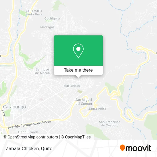 Zabala Chicken map