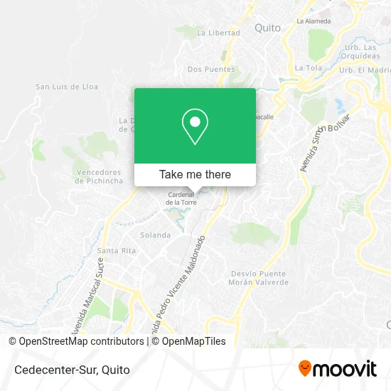 Cedecenter-Sur map